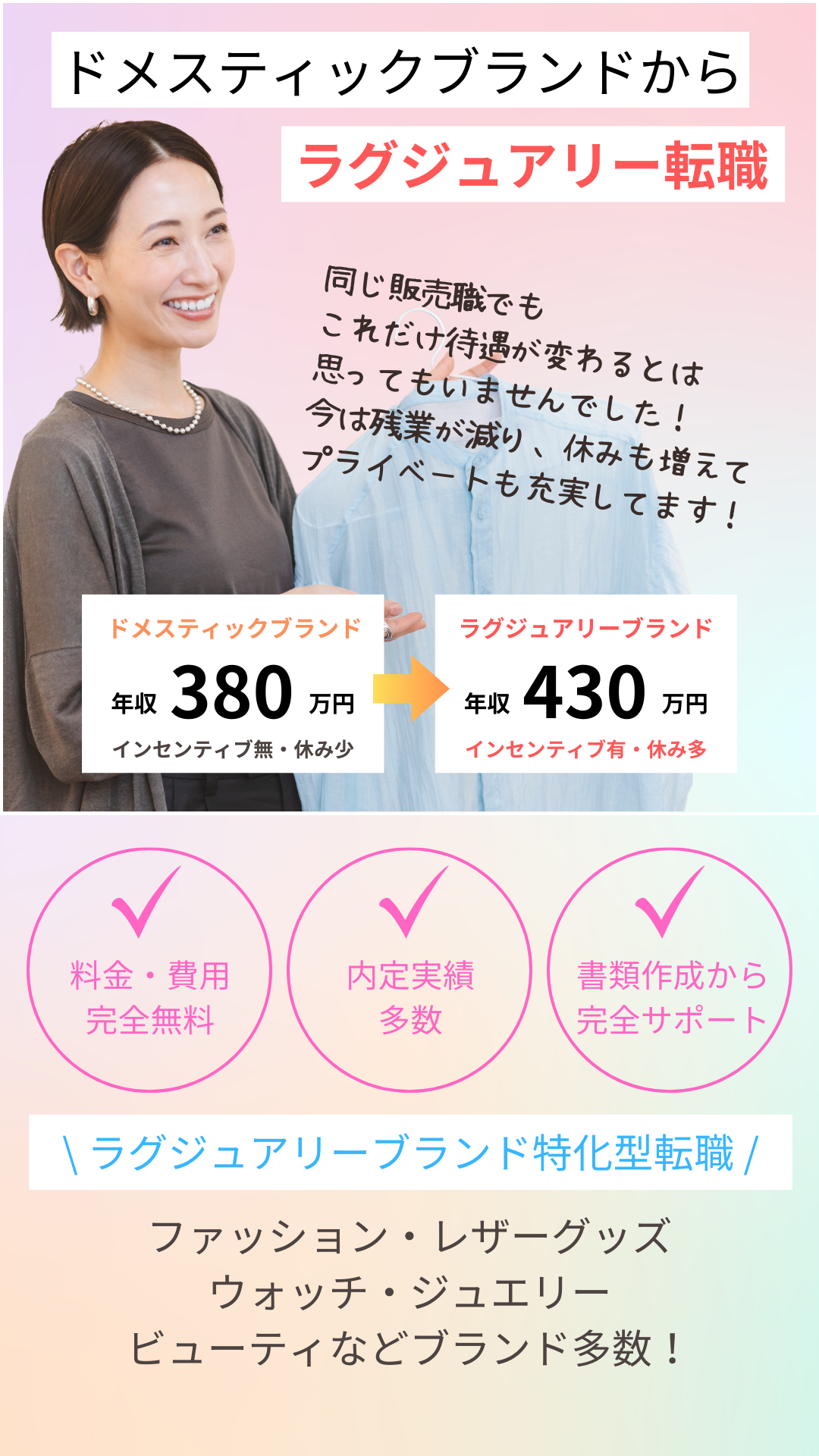 ドメスティックブランドからラグジュアリーブランド