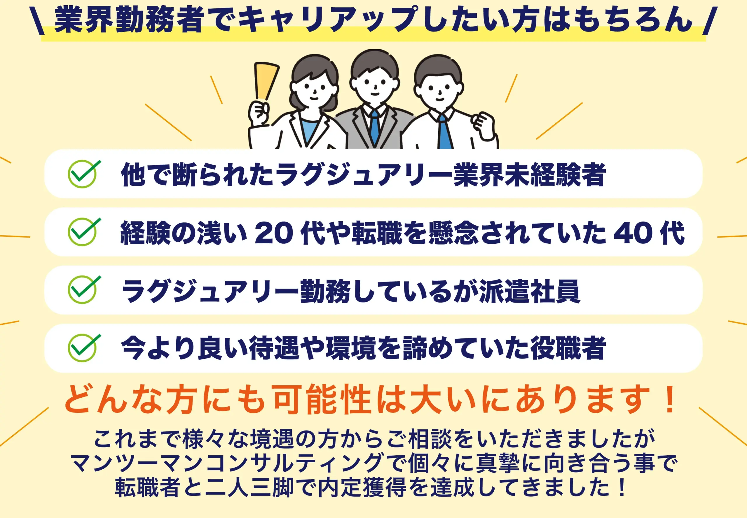 どんな方にも可能性があります